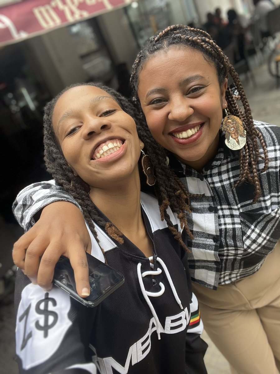 MantateQueeneth's tweet photo. Finally got to meet my favorite human @Feben_Tamrat❤️Years of friendship finally cemented by an inperson meet. 

What’s Ethiopia without traditional dishes &amp; coffee😊That’s raw meat by the way. It’s a delicacy🫶🏾Loved it❤️

#Travel #Food #AddisAbaba #Friendships #Sisterhoods https://t.co/x9zpPEMjvW