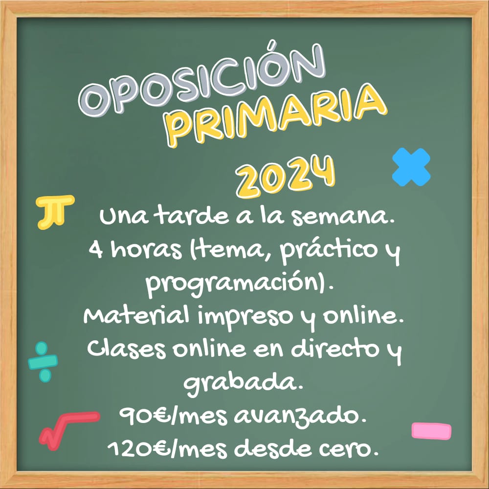 IsabelLvarez's tweet photo. ¡Preparación oposiciones de primaria! https://t.co/Rt8gCkKdiX