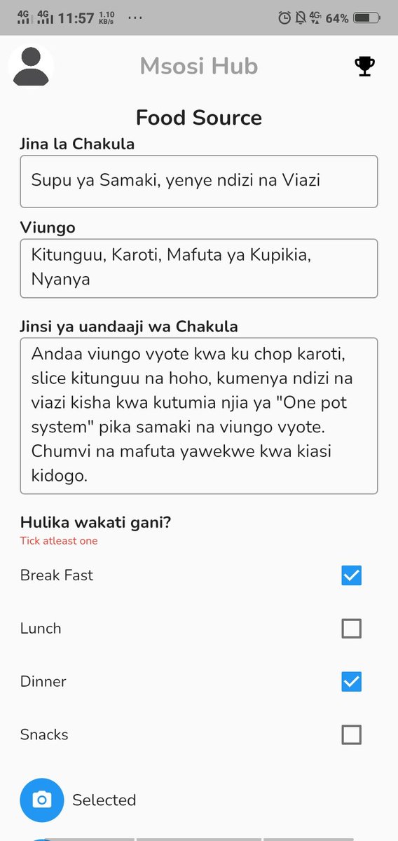 plateai255's tweet photo. #HEALTHYEATINGTHREAD π½οΈπ¨βπ³
1/6 π² Leo, tunshare pishi tamu ambalo unaweza kuchangia kwa kutumia MsosiHub. Ni supu tamu ya samaki na ndizi na viazi
Pakua Msosi Hub APK sasa na anza kuchangia π
https://t.co/KxAKoq6R9n
Furahia kupika na kuchangia! π½οΈπ¨βπ³πΏ
#MsosiHub #HealthyEating https://t.co/niyRdgxZUz