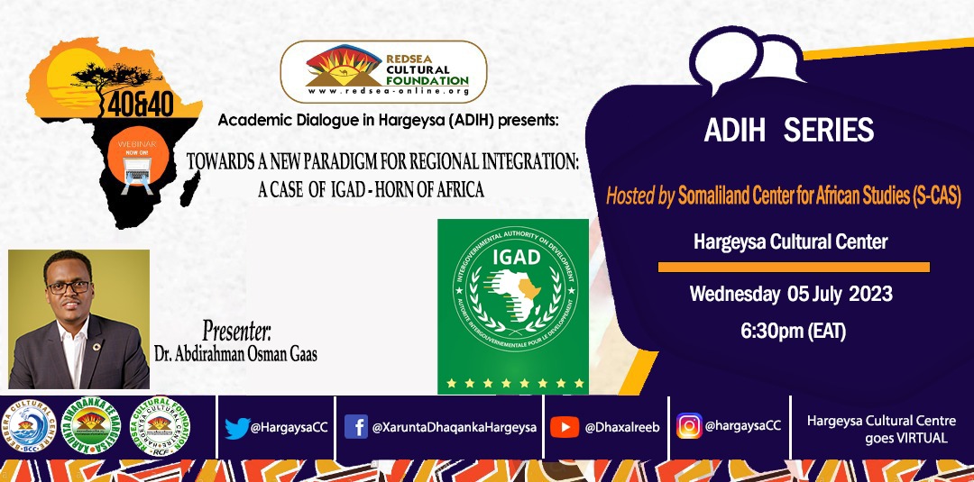 Join us this Wednesday in an academic dialogue on the topic of "Towards a New Paradigm for Regional Integration. Join us @hargeysacc  both physical and virtual , and we believe your valuable insights and expertise would greatly enhance the discourse. #RegionalIntegration #IGAD