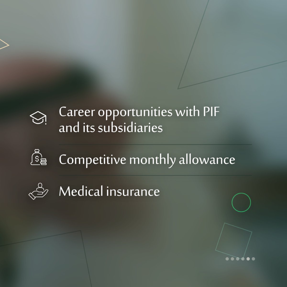 PIF_en's tweet photo. The #PIF #GraduateDevelopmentProgram is a 10-month program that equips fresh graduates with the skills, knowledge, and hands-on experience they need to start their professional journey.