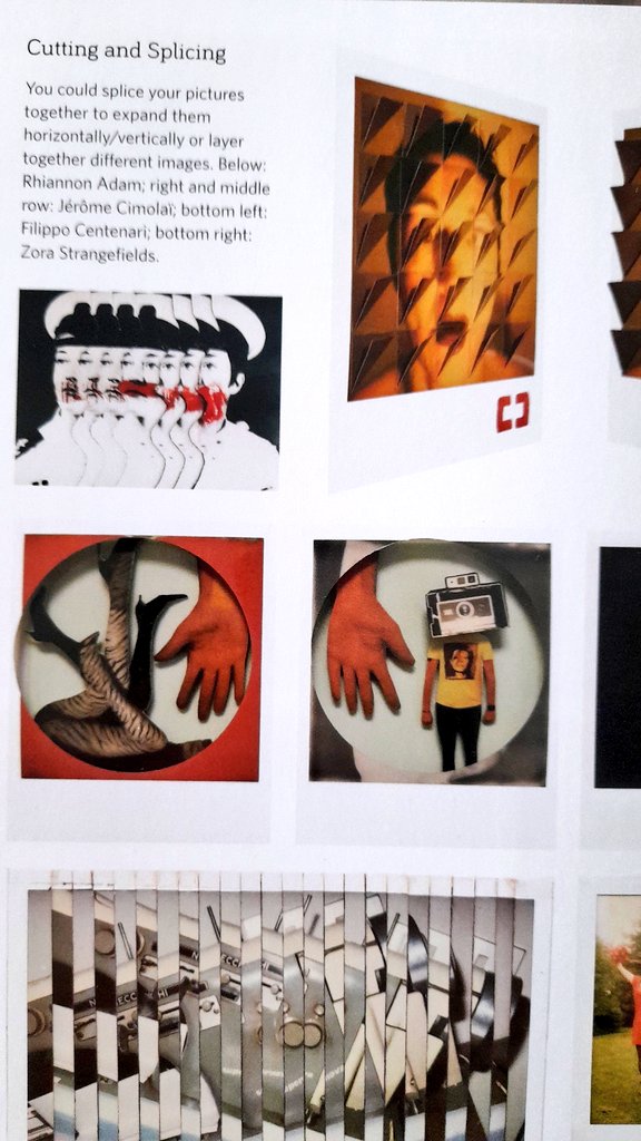 doublenegativeL's tweet image. This wonderful book. Wanting to make a text collage from my old photos... Totally absorbed in Rhiannon Adam&apos;s @thamesandhudson #polaroidthemissingmanual, a go-to for experimental processes, to get the best out of your insta camera 💫 using bleach, scissors, watercolours etc