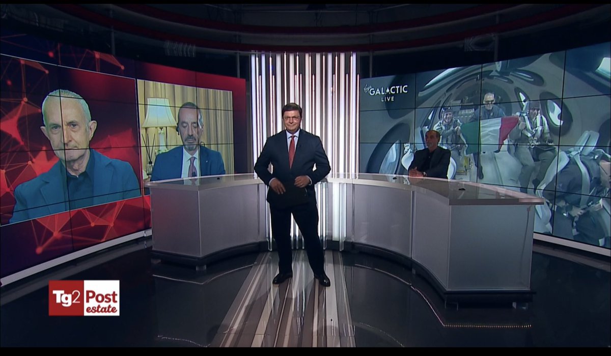 lucianoghelfi's tweet photo. “L’Italia nello #spazio” il tema di #Tg2Post di ieri sera. Un viaggio alla scoperta del ruolo di punta del nostro paese con @WalterVilladei , Umberto #Guidoni, il presidente di @AgenziaSpaziale, Teodoro #Valente, il ricercatore del @CNRsocial_ Leo #Carlucci e Gianni #Caprara https://t.co/sQm1nysHEL