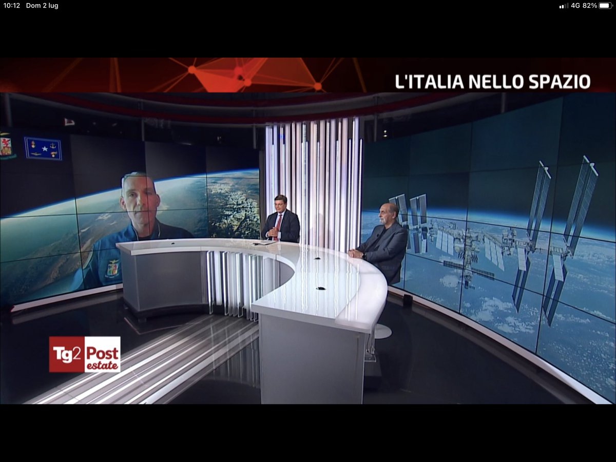 lucianoghelfi's tweet photo. “L’Italia nello #spazio” il tema di #Tg2Post di ieri sera. Un viaggio alla scoperta del ruolo di punta del nostro paese con @WalterVilladei , Umberto #Guidoni, il presidente di @AgenziaSpaziale, Teodoro #Valente, il ricercatore del @CNRsocial_ Leo #Carlucci e Gianni #Caprara https://t.co/sQm1nysHEL