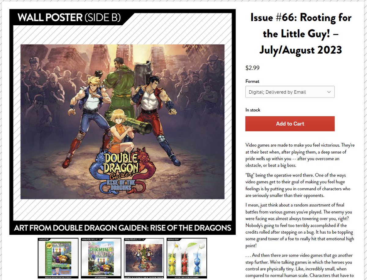 secretbaseSG's tweet image. Double Dragon Gaiden is on Nintendo Force Magazine #66! I had a good time reminiscing with my brother last night about reading EGM and Edge, looking at the little thumbnails and imaging how the games would look in motion. Thank you @NintendoForce 
nintendoforcemagazine.com/product/Issue-…