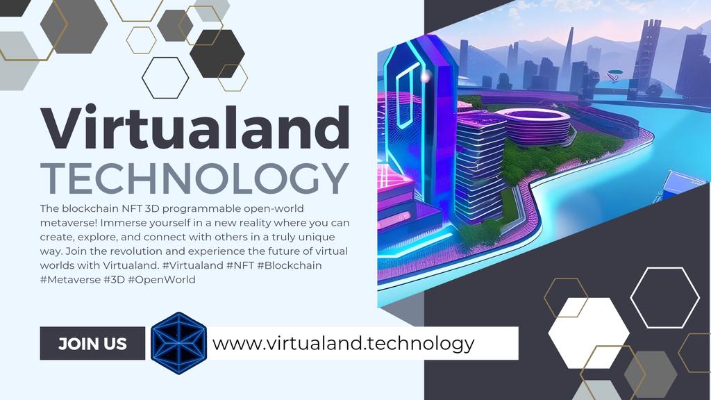 Virtualand_tech's tweet photo. The blockchain NFT 3D programmable open-world metaverse! Join the revolution and experience the future of virtual worlds with Virtualand.
#Virtualand #NFT #Blockchain #Metaverse #3D #OpenWorld
https://t.co/oAAZDZ2Gq5 https://t.co/NOciCTFyu2