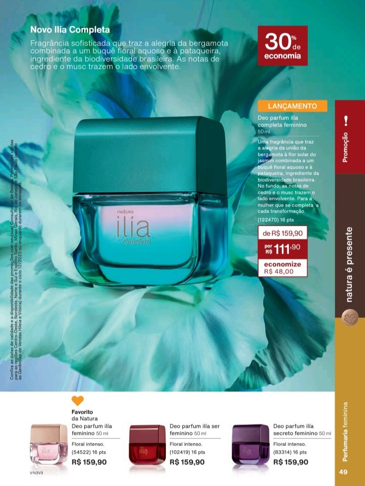Lançamento 💥
Ilía Completa 🪻

#natura 
#perfumarianatura
#consultoranatura