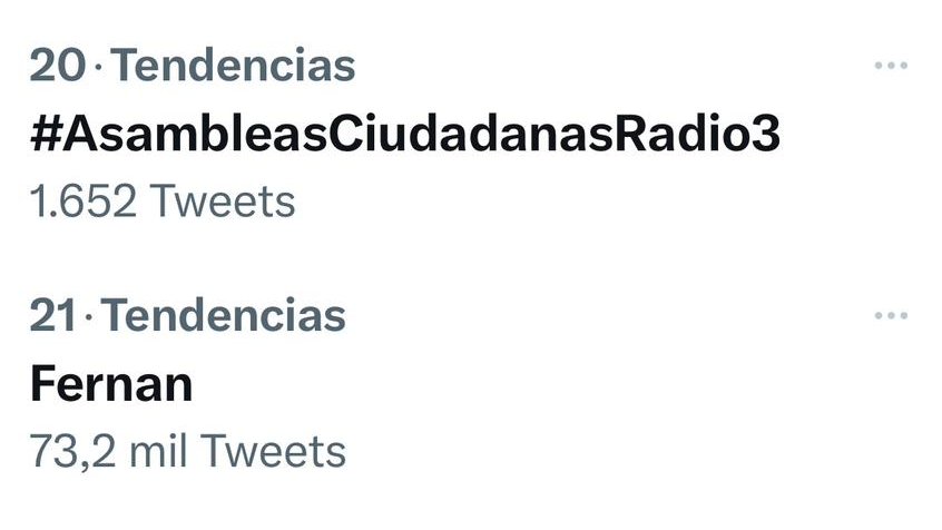 BosqueHabitado's tweet photo. .@radio3_rne A pesar de los últimos cambios en Twitter, así vamos: #TT20 con #AsambleasCiudadanasRadio3
Gracias, @LLSSerrano 
@EsRebelCientif @esXrebellion https://t.co/7E1VpjBG1p