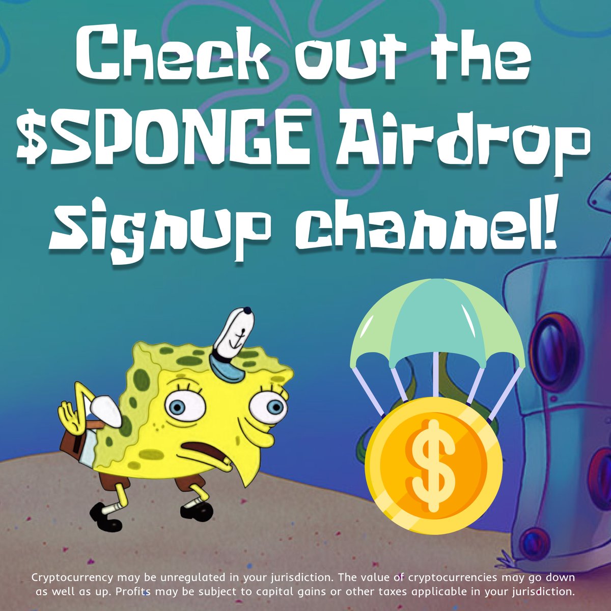 Hey #SPONGERS!!!👋🧽

Participate in the $SPONGE #Airdrop now by fulfilling the tasks specified on our #Discord server!🚀💰

Don't forget to review the guidelines in the airdrop-signup channel!👀📋

discord.com/invite/WaPS3CT…