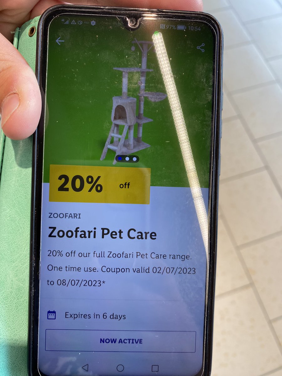 hedge2012's tweet photo. @LidlGB we have just purchase a cat activity tower at £34 and find out the discount has not been applied because it’s not in the offer. Though you are advising it as part of the offer. #falseadvertising #disappointed https://t.co/F5KhG8FXN1