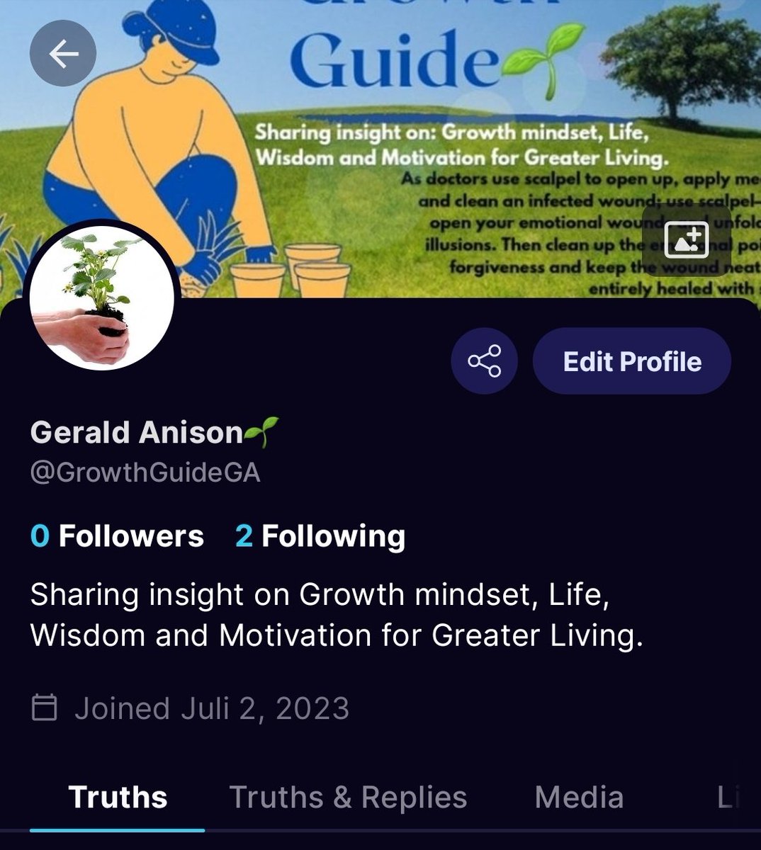 GrowthGuideGA's tweet image. Connecting minds across virtual realms, where words transcend limitations. 

Catch up with you also on Truth Social.