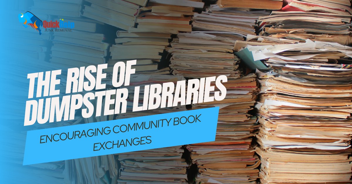 Check out this article on the rise of dumpster libraries, promoting community book exchanges and sustainable reading culture. 
quickhpjunkremoval.com/the-rise-of-du…
#junkremoval #dumpsterrental #CommunityBookExchange #sustainablereading
