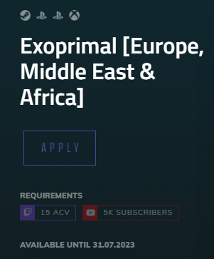 eikoraku's tweet image. My brother in Christ @CapcomUSA_ @CapcomEurope  your game is free on Game Pass, why do I need 5000 subscribers to request a game key? #sortitout #exoprimal #deadonarrival