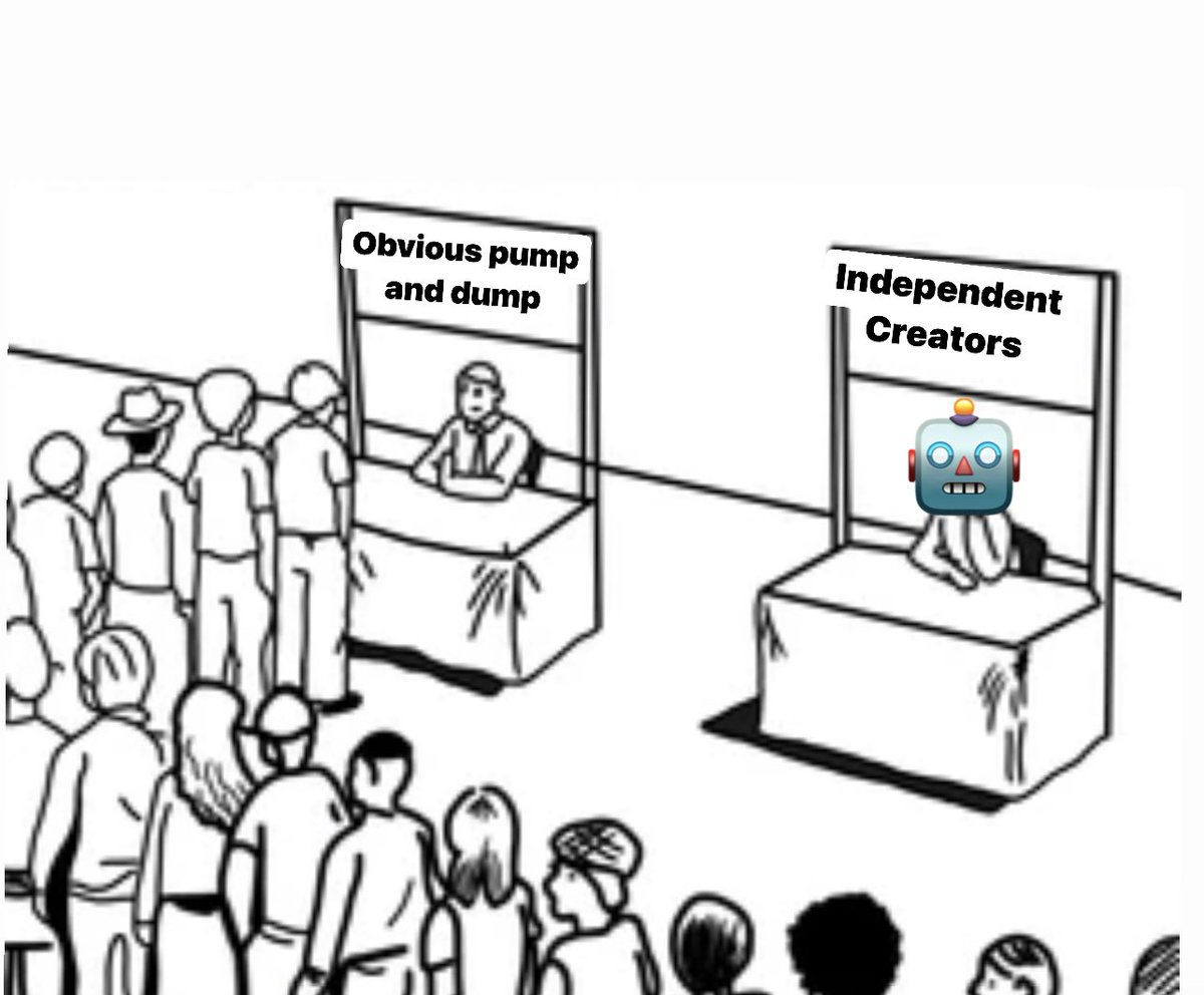 T1MLivingston's tweet photo. People complain about the art, but fade VectorBots π€·πΌββοΈ
Yβall just supporting weird stuff that was marketed wellβ¦ consider cute robots π€
https://t.co/xbs2lfNEmD or the floor https://t.co/ltcGYhzr4R https://t.co/YBmXp2z1Zd