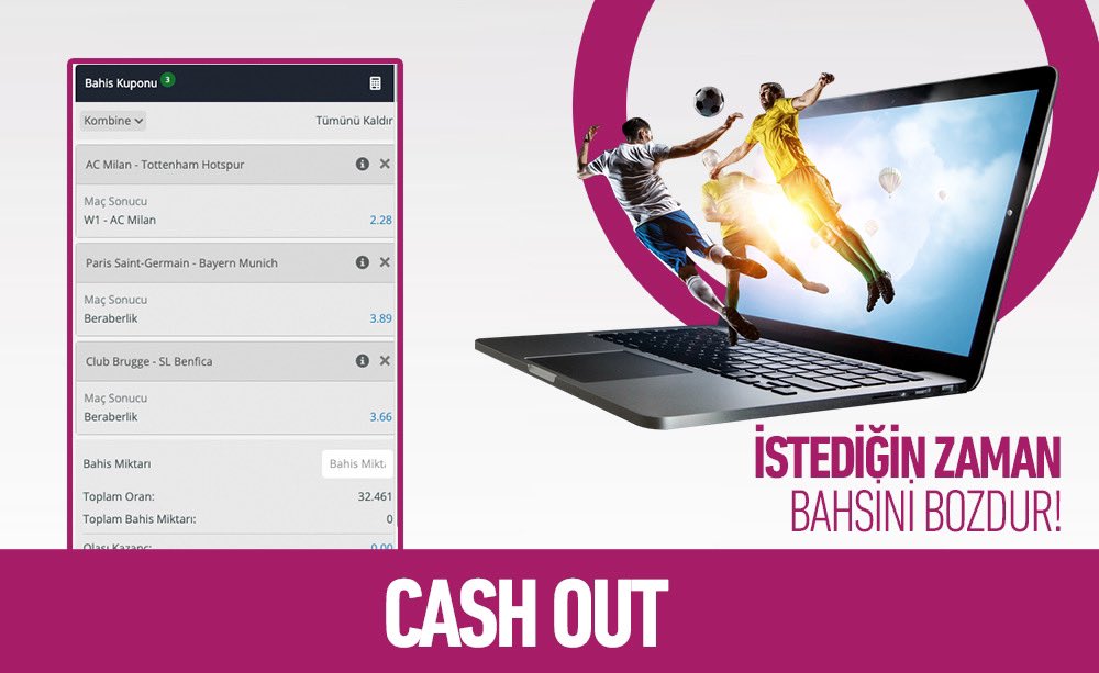KomboBet’te
👉İstediğin zaman bahsini bozdurabilirsin.
👉Senin için CashOut Kombobet’te!