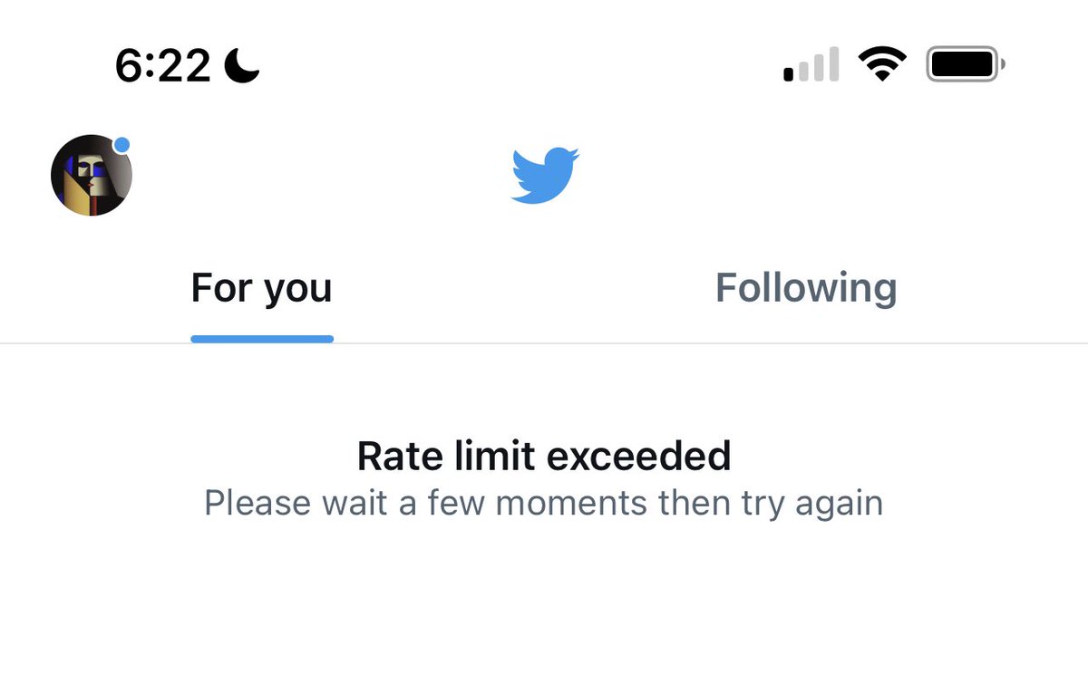 gm somehow my ration of 1k tweets still isn’t back