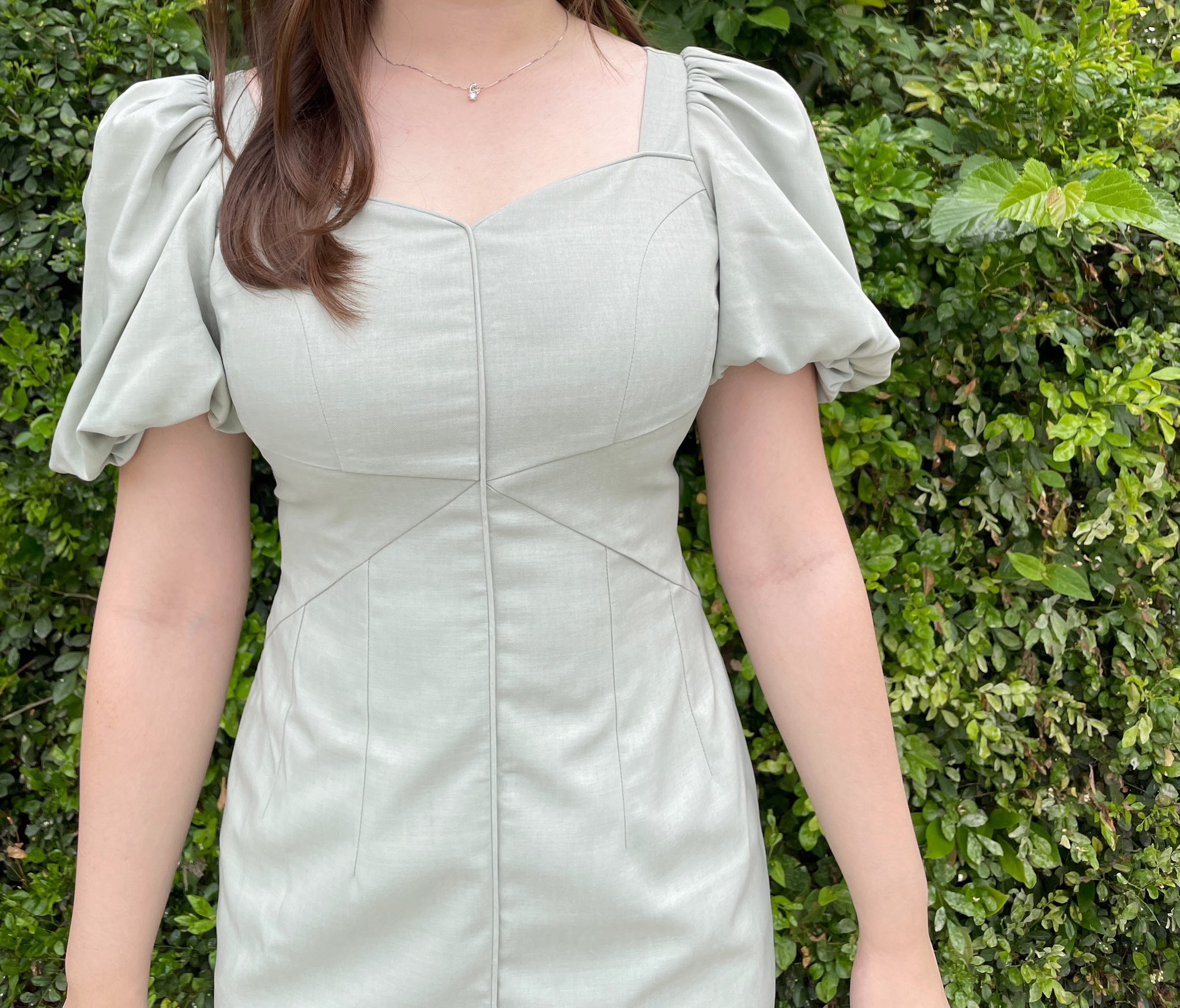 ワンピース herlipto Dreamscape Twill Dress Her lip to Dreamscape Twill Dress rose