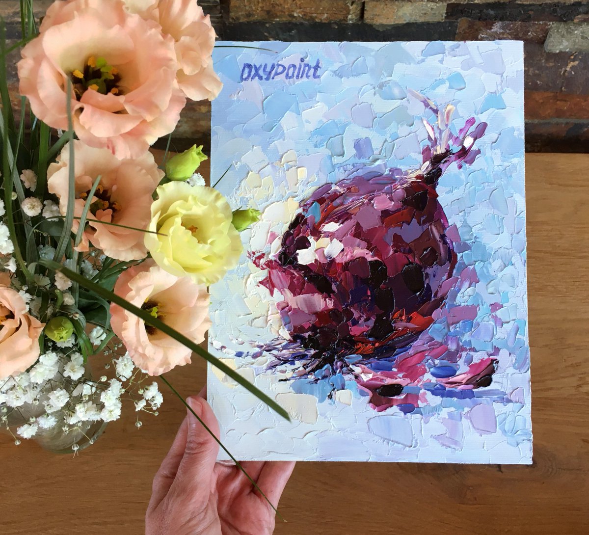 OXYPOINT_ART's tweet photo. "The purple onion"
oil on canvas panels
24x18 cm (9.4х7 in)
#oilpainting #oilpaint #oiloncanvas #artwork #artist #dailyart #drawing #artshare #artbasel #painting #painter #fineart #artofinstagram #illustration #illustrationartists #drawing #oxypoint #onion #onions #purpleonion https://t.co/TZNZFtV7At