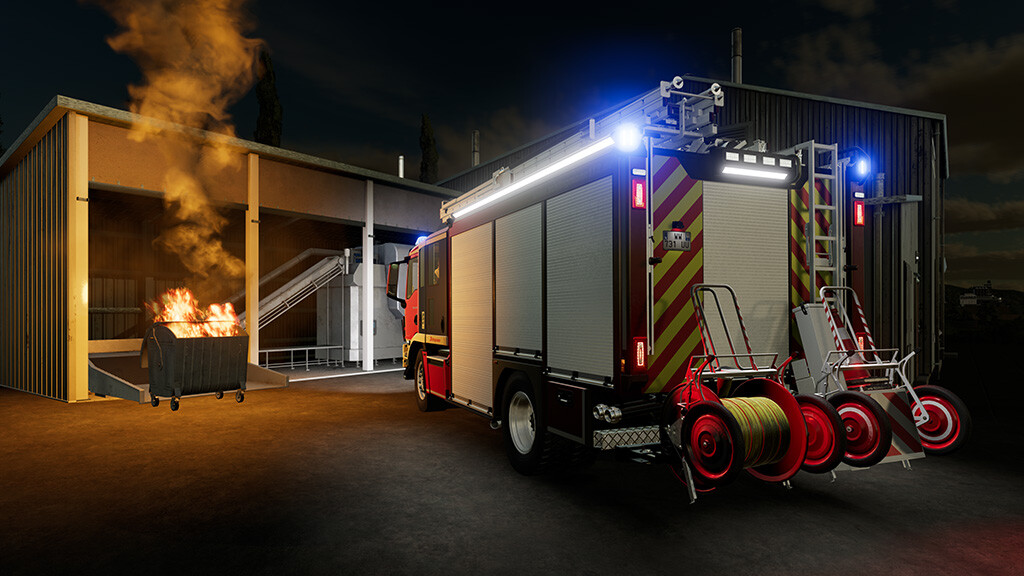 burninggamersde's tweet photo. Schon da! 🚒 Das Emergency Pack von @CreativeMesh wurde bereits heute als kostenlose Third-Party-Mod-Entwicklung in einer Beta-Version für alle PC-Spieler im ModHub veröffentlicht. Die Einsätze erscheinen nach dem Annehmen aus dem Fahrzeug automatisch auf den Karten. #FarmCon23 https://t.co/aNpdz96FGw