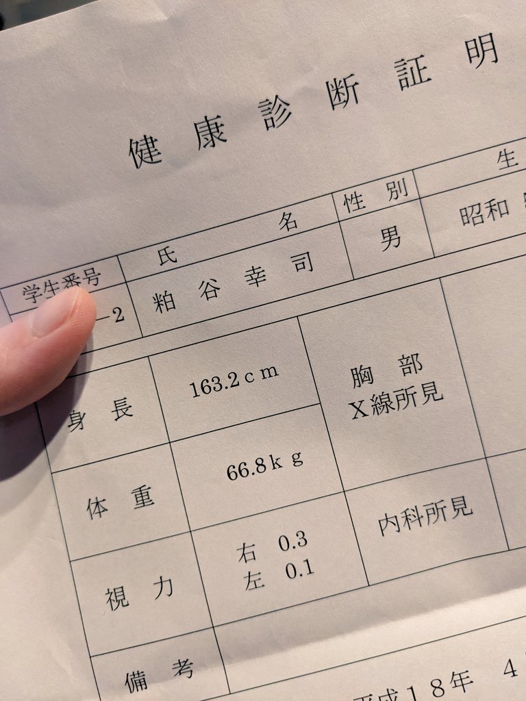 KASUYA_net's tweet photo. この目…最高記録で視力0.3出ちゃったことあるんだー。
17年前の健康診断の結果を見て驚いちゃったよねえ〜。

あのころから、いまもなお、この #アルビノ の #弱視 の見えにくさは理解してもらうの難しいねえ…。

状況によって見えちゃうんだけど（あとまぐれ当たりとか…）
その数字ほどは日常生活で見えてなくて、メガネをかけても遠見視力は上がらないから、普通の人の思うよりはかなり見えてない…けど、これで出来ることは工夫しながら生きて来ちゃってるから、今さら出来ないことを助けてもらうやり方が、ワカラナイ…。