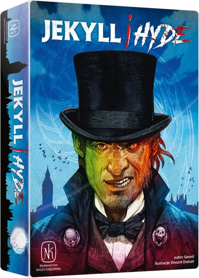 Hello Poland! One of our best seller Jekyll vs. Hyde has released in Poland now with new art cover by Vincent Dutrait! 
#mandoogames #NaszaKsięgarina #JekyllvsHyde #Geonil #VincentDutrait #Instaplay #boardgame #graplanszowa #j2s