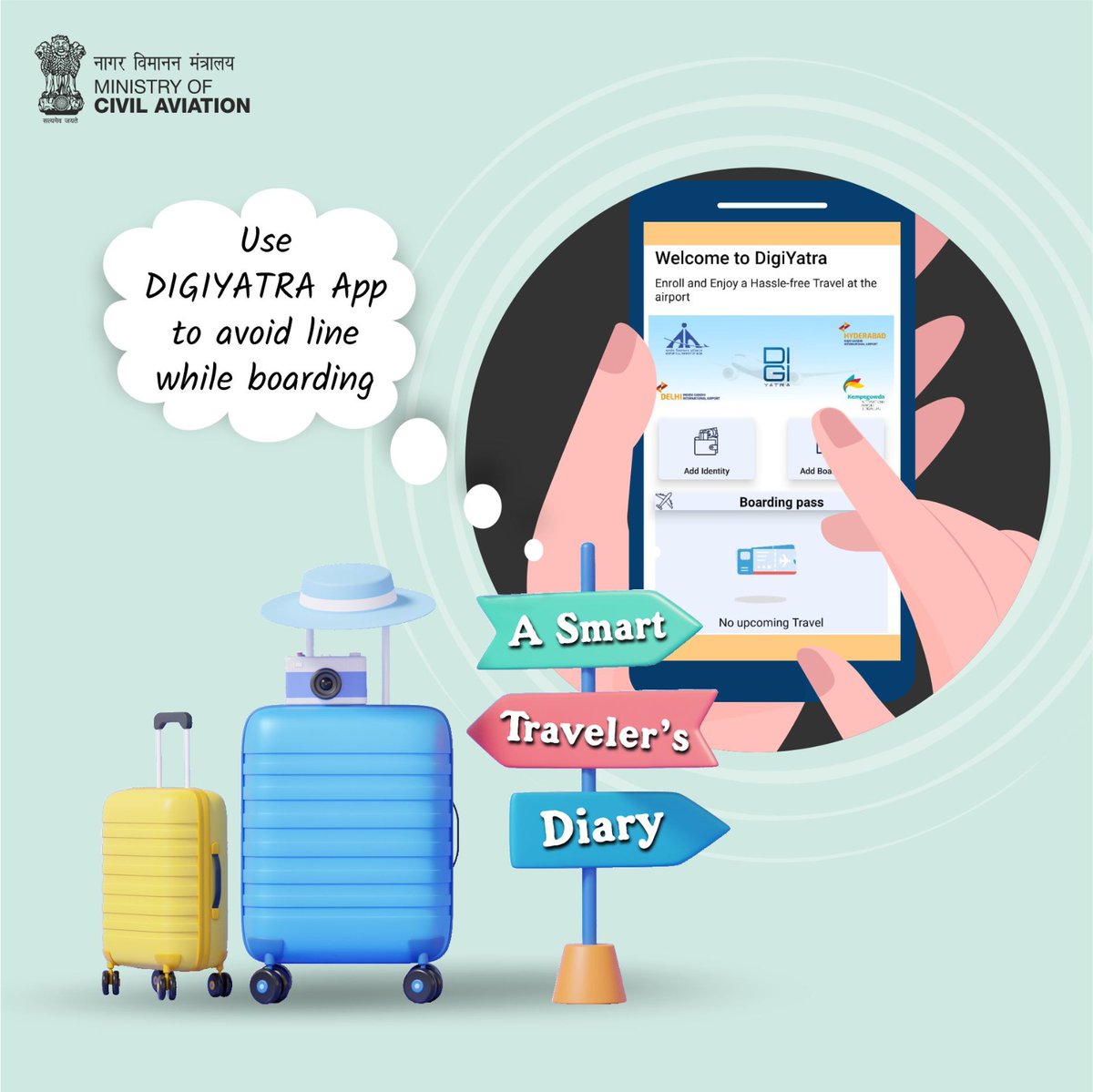 MoCA_GoI's tweet photo. #SmartPackSmartTravel

Experience the convenience of a digital boarding pass at your fingertips. Unlock a world of contactless travel and enjoy a seamless boarding experience.

#TravelersGuide #airtravel #travel #EfficientExploring https://t.co/QpBkociUff