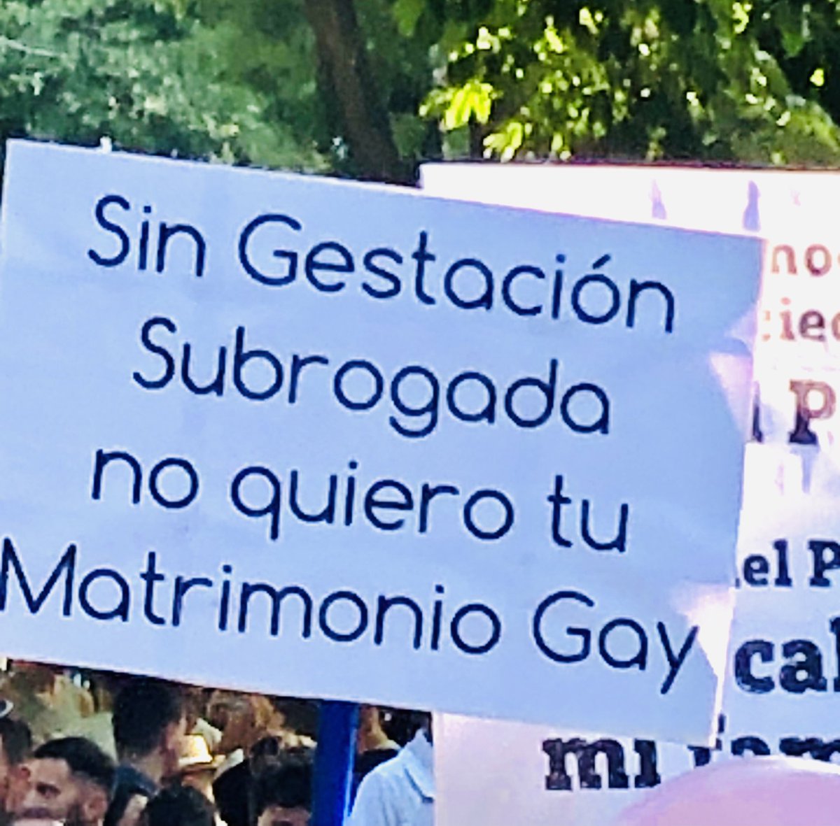ramonmartz's tweet photo. Después de la mani del #Orgullo quedan claras muchas cosas.
Debemos repensar la organización, la combinación de elementos, la forma en la que se propicia la participación... pero, sobre todo, debemos aclarar las ideas que defendemos. Pancartas como esta son una vergüenza. https://t.co/PJKFesQKyM