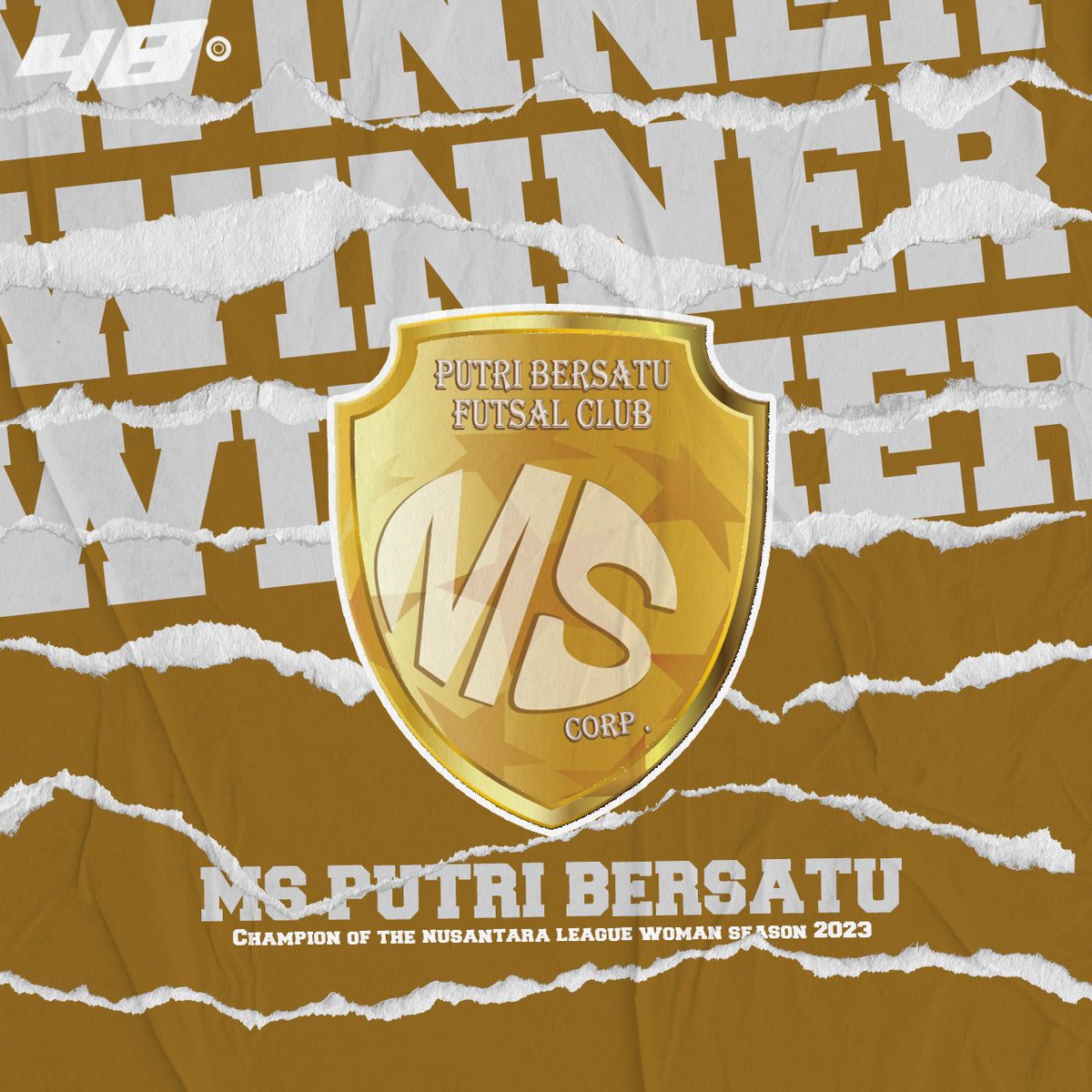 4bizia's tweet photo. Moncongbulo berhasil menjuarai Liga Futsal Nusantara 2023.
Sementara itu MS Putri Bersatu juga berhasil menjuarai Liga Futsal Nusantara Putri 2023.
Selamat kepada para pemenang.
#Moncongbulo #MSPutriBersatu https://t.co/pvYHJN4rMP