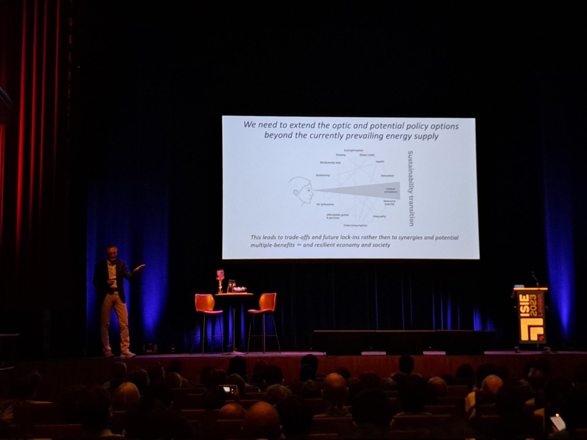 MarioKolkwitz's tweet photo. Janez Potočnik at the ISIE2023: there is enough knowledge to support a systematic shift, we simply resist to do it
#ISIE @UniLeiden https://t.co/Wfr9IVW7et