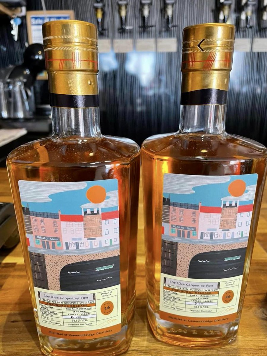 Our first ever private bottling! 😍 It could only be for @wee_fife in Anstruther! 🏴󠁧󠁢󠁳󠁣󠁴󠁿 Thread… 👇🧵