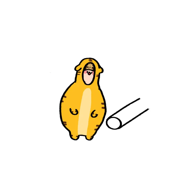 ストローで吸われたコトラちゃん 