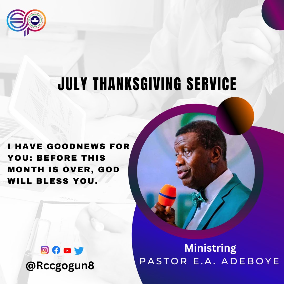 ElshaddaiOG8's tweet photo. #Julythanksgiving
#RCCG
#culturalsunday
#ELShaddai
#rccgworldwide https://t.co/n5zQJTuq9b