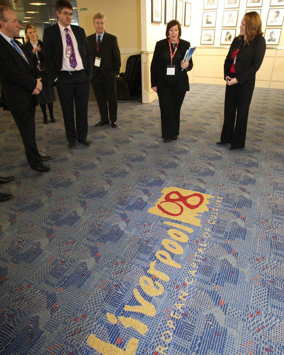 LPL_Airport's tweet photo. In 2008 we helped celebrate an iconic year in Liverpool, as our city was one of two European Capitals of Culture.
We had these carpets installed to commemorate the occasion, and they were finally removed in 2016 after becoming a standing, albeit iconic, joke. 😅
#LPL90 https://t.co/3mpcv01Fbq