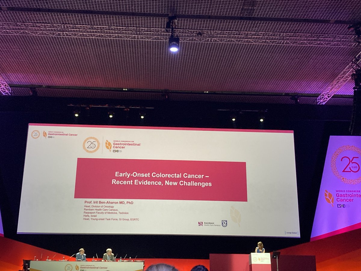 Keynote lecture @WCGICby Dr. @ben_irit providing an excellent overview of early onset #CRC highlighting key findings and future directions. Excited to continue our research on eoCRC using multi-omics approaches  @aakonc @SKamath_MD @smitha42 @WCGIC #WCGI2023