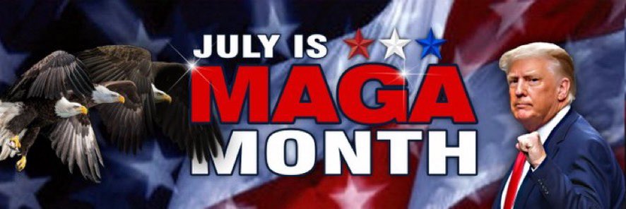 PatriotGaGa1's tweet photo. Pride month is OVER!
Itโs #JulyIsMAGAMonth
#HappyIndependenceDayWeekend https://t.co/0DToQBPGaj