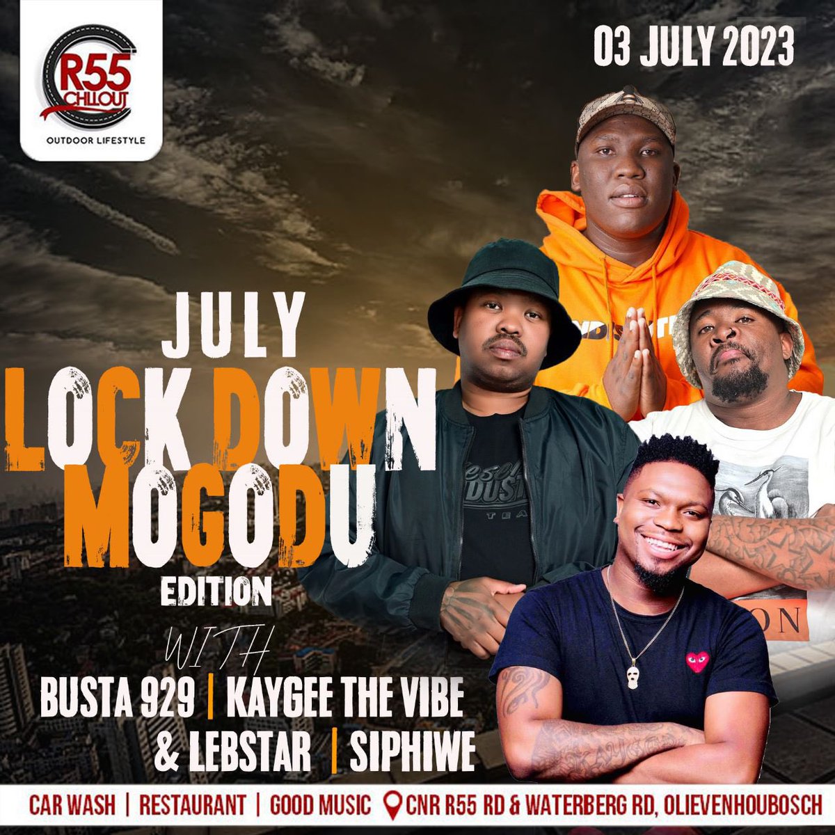 Lebstar_'s tweet photo. Isukile…Lets go 
Our 1st stop #R55Chillout
#JulyLockdown #MogoduMonday https://t.co/MFAV3sIRLF