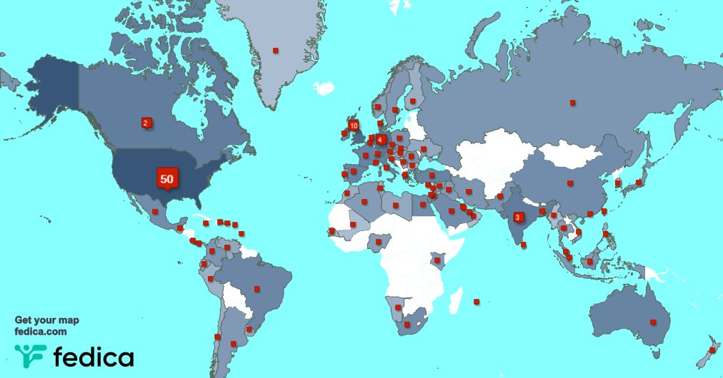 I have 26 new followers from South Africa 🇿🇦, and more last week. See fedica.com/!lairmistress