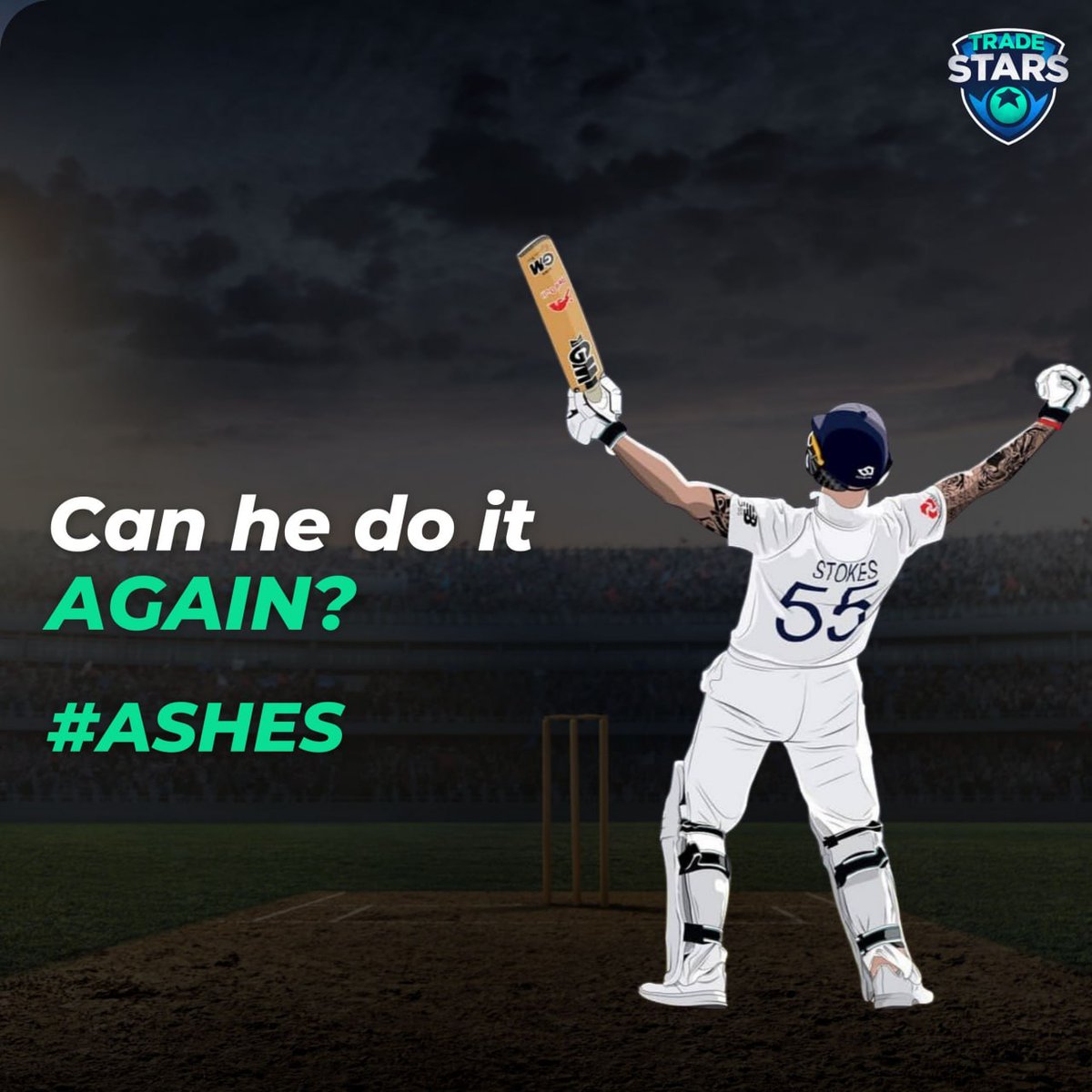 🤩 Can stokes take England to another thrilling Ashes win? ⬇ Let us know in the comments #Ashes2023 #Ashes #BenStokes #ENGvsAUS #England #Australia #Ashes23 #Cricket #CricketAustralia