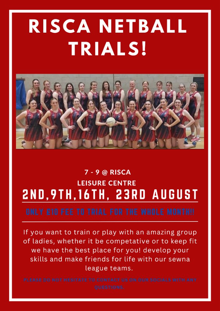 Risca Netball Club tweet media