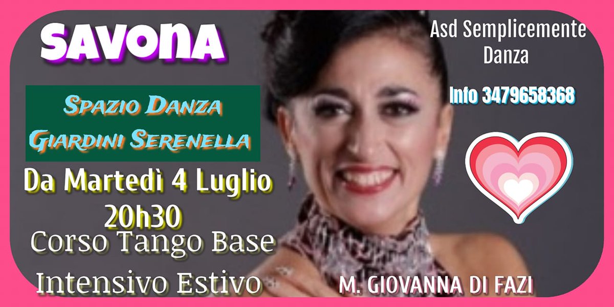 giokitango's tweet image. Vuoi imparare il tango, prima della fine dell'estate? E' possibile...a Savona... Info 3479658368