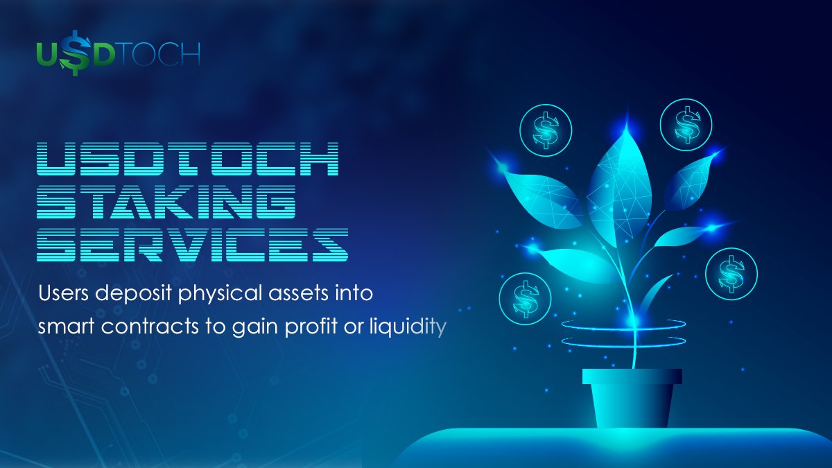 USDToch Staking Services 💸

❗Users deposit physical assets into smart contracts to gain profit or liquidity 

 📈Join us today for safe and efficient investment link3.to/usdtoch

#Web3 #Crypto #AI