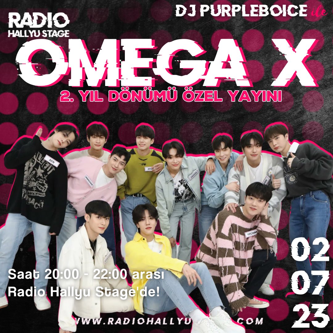 🎙| OMEGA X ÖZEL YAYIN

OMEGA X’in 2. Yıldönümü Özel Yayını için hazır mısınız?🥳 OMEGA X’in şarkılarıyla eğlenceli saatler geçireceğimiz yayında bizimle radyoda buluşmayı unutmayın💃Hepinizi bekliyoruz✨

radiohallyustage.com

#2gether_with_OMEGA_X