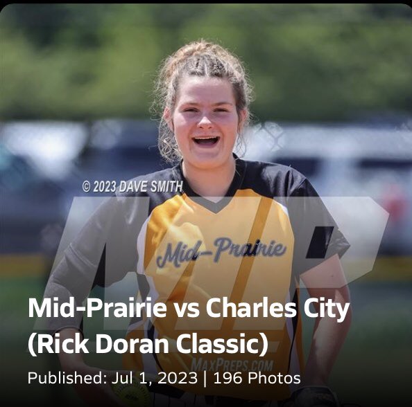 The photo gallery for the Varsity Softball game between Mid-Prairie @mid_prairie vs Charles City <a href="/CCCometSoftball/">Charles City Comet Softball</a> is on MaXPrep.com or you can follow this link: maxpreps.com/photography/ga…  <a href="/CharlesCityActv/">CharlesCityAthletics</a>   <a href="/TylerHotz/">Tyler Hotz</a> #midprairiesoftball