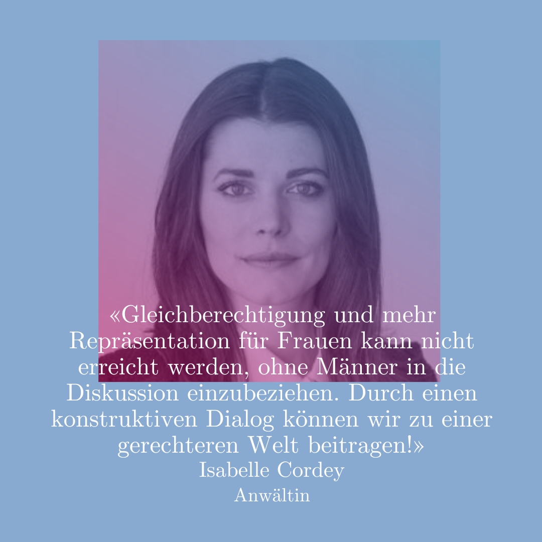 Gleichberechtigung und mehr Repräsentation für Frauen kann nicht erreicht werden, ohne Männer in die Diskussion einzubeziehen.

Danke dir für dein Statement, Isabelle!

Sei auch Teil unserer Community: Schicke uns dein Statement 😊 #BetterTogether #diversity #genderequality