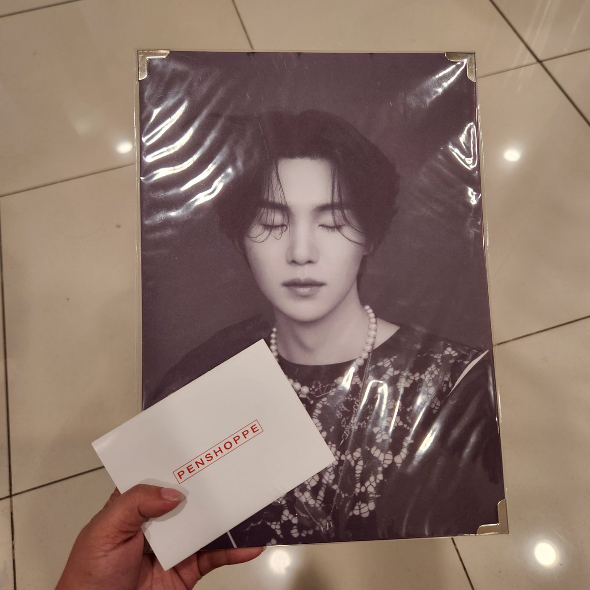 AlwaysSarang's tweet photo. Yeeey! I won, sintra board Yoongi &amp; ₱500 gift shop from penshoppe. Thank you so much 💜 @army_cavite 

#MOAHOMEOFBTS #BTS #BTSARMY #Seven https://t.co/2GSEIRJNdh