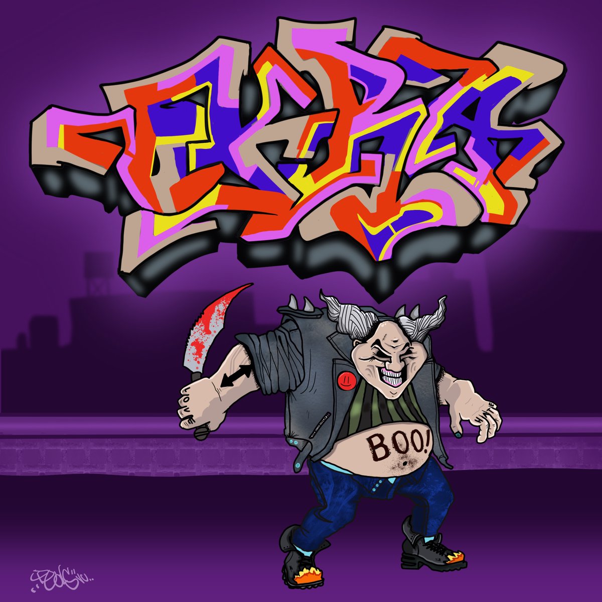 Vis_Caff_TV's tweet photo. Digital piece by PEDS - It's Okra Boo! https://t.co/t0vkiYjdDr https://t.co/IKlRBcuiEk