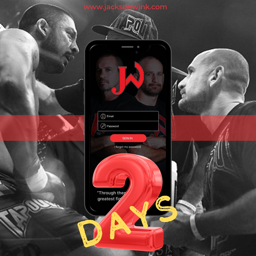 📣 Level up your MMA training with the Jackson Wink MMA workout app! 🥊📱 Launching in 2 days on July 4th, this ultimate tool will help you master mixed martial arts. Train like a pro, track progress, and unlock new fighting skills. Don't miss out – stay tuned! 🚀 #JacksonWinkMMA