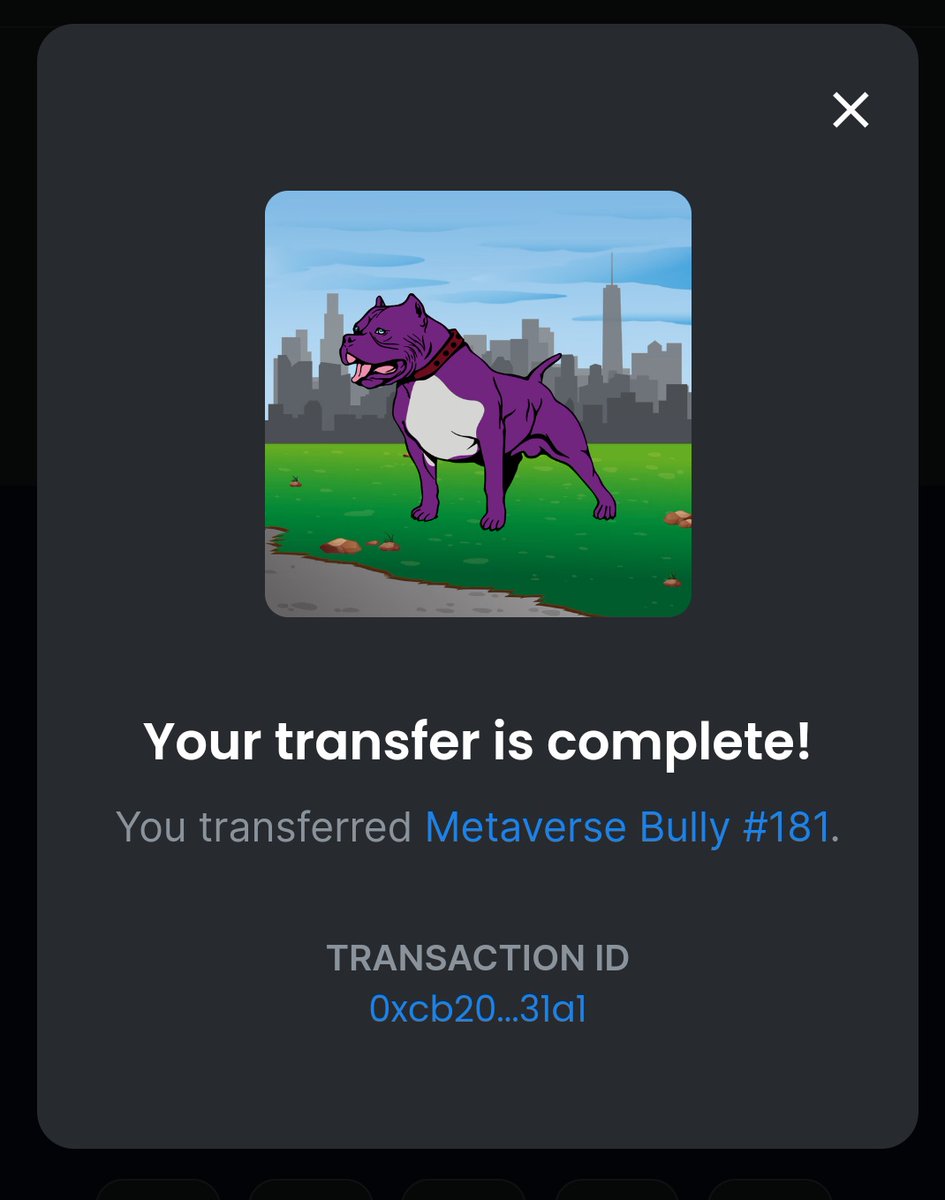 dustydude42079's tweet photo. π€ππ€ @TimYohe congrats on the big win from @LitBirdies!!! Love the #PolyPurple on this #MetaverseBully! #LFGrow
π₯ π π #LitBirdies https://t.co/MOcUMuqmYB
