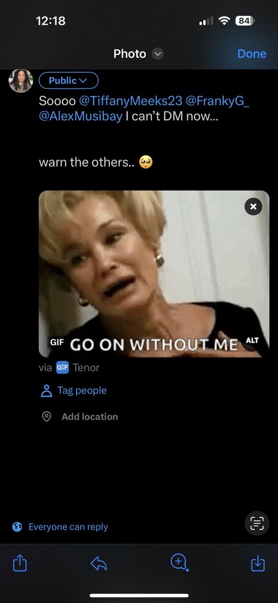 TiffanyMeeks23's tweet photo. Just y’all know @SiobhanBeslow has been got! She can’t even tweet or DM! She wants you know.. PLEASE GO ON WITHOUT HER! 😩😩😩 https://t.co/dtqPDA8Oim