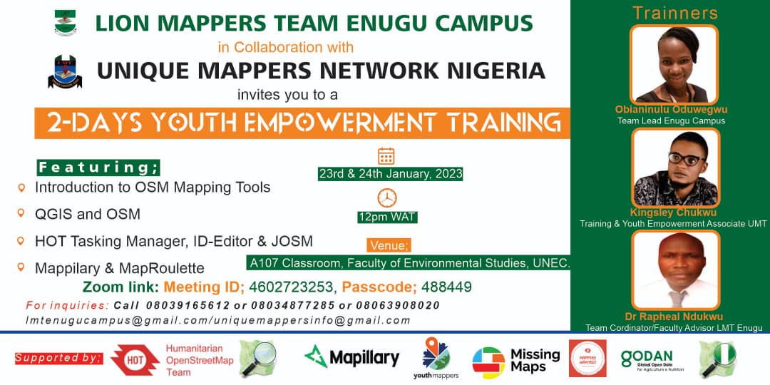 2-days youth empowerment training at the university Nigeria Enugu